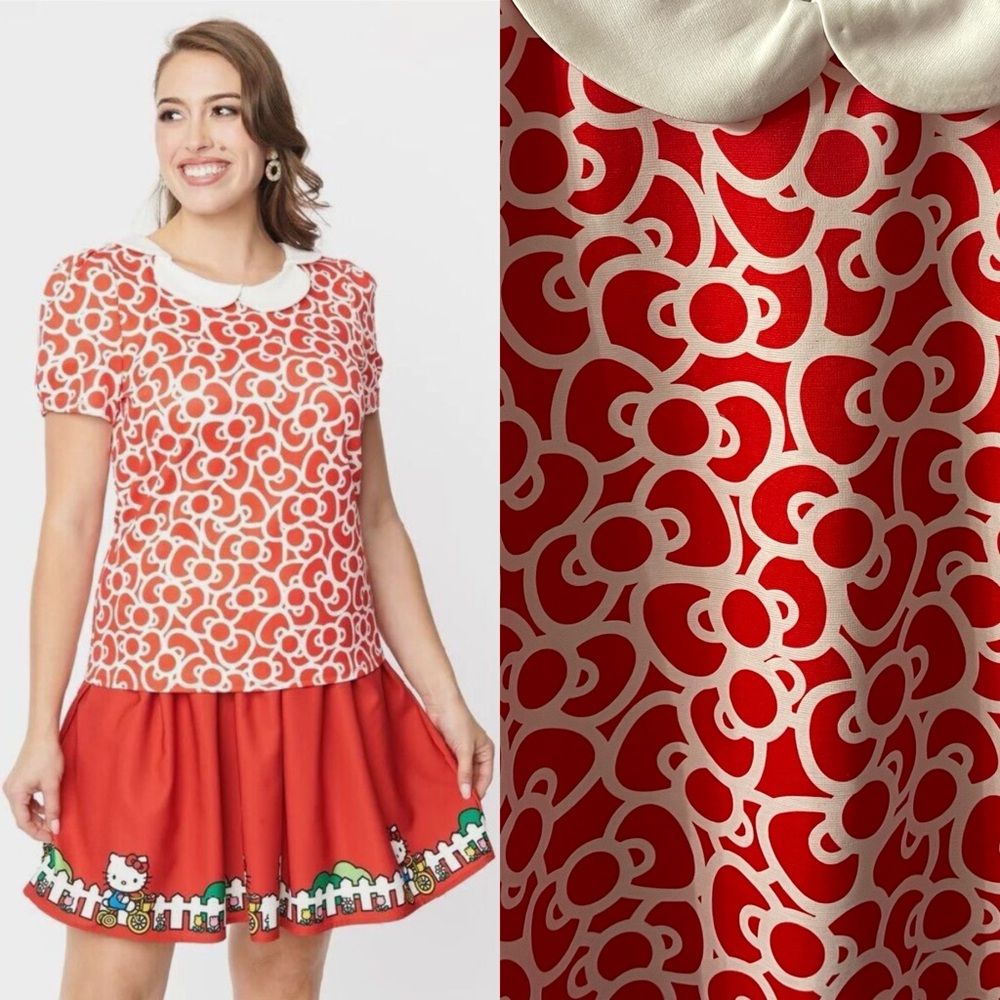 Unique Vintage Hello Kitty bow top
